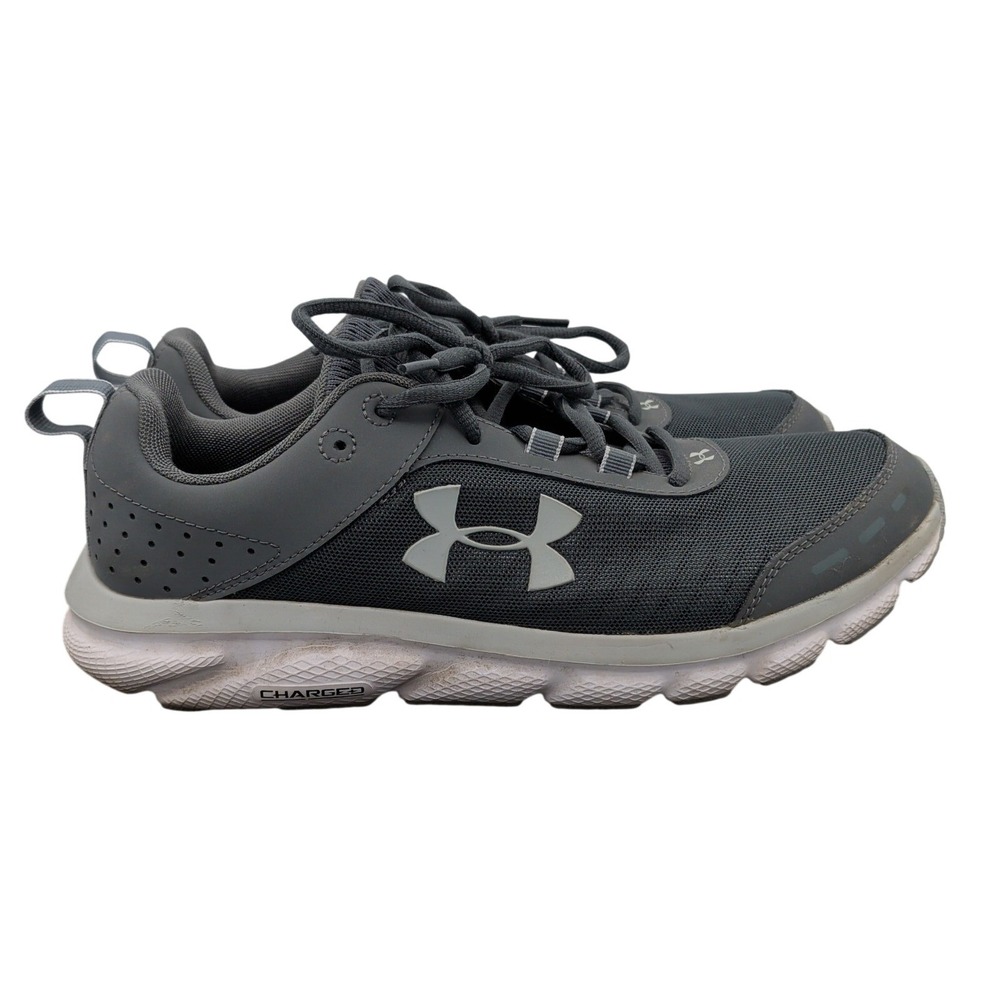 Under Armour Womens Charged Assert 8 Gray Running Shoes 3021972-100 Size 11